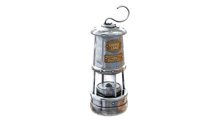 Vintage Miner's Lantern-Freepoly.org – Free 3D Model STL
