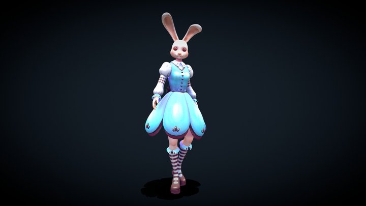 Haru in Wonderland 3D Model