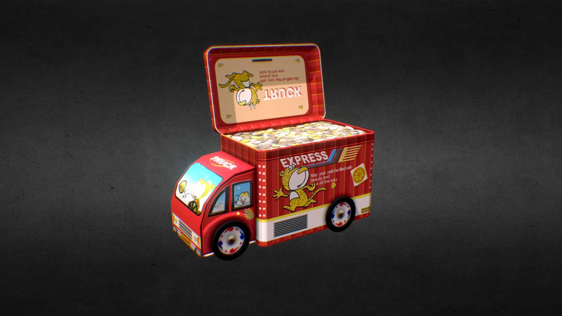 Toy moneybox «EXPRESS» / Игрушечная копилка - 3D model by Caracticus ...