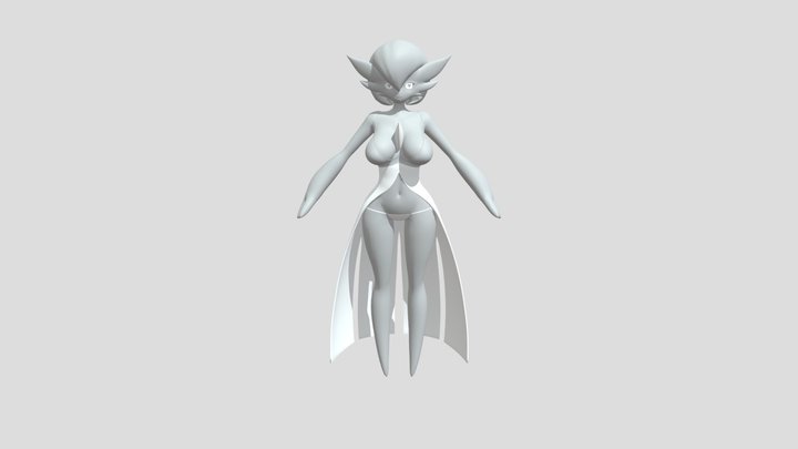 gardevoir-pmx-file-by-zy0n7-rigged-by-mrjinsenpa 3D Model
