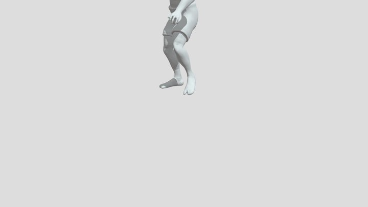 Standing Walk Right 3D Model