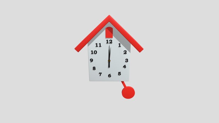 Wall Clock fully updated (Animated) – Modello 3D gratuito STL