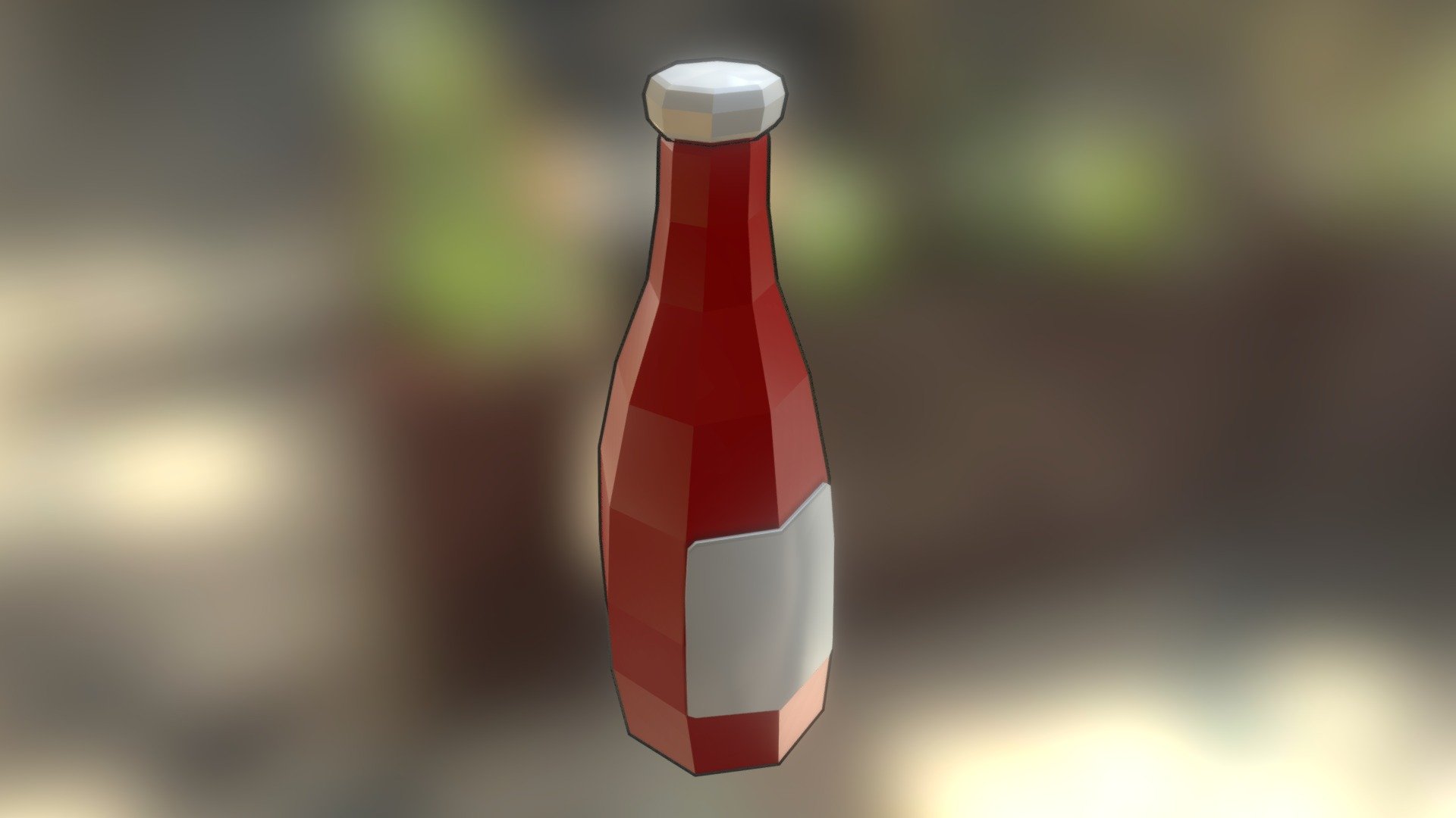 Literally just a bottle of ketchup.