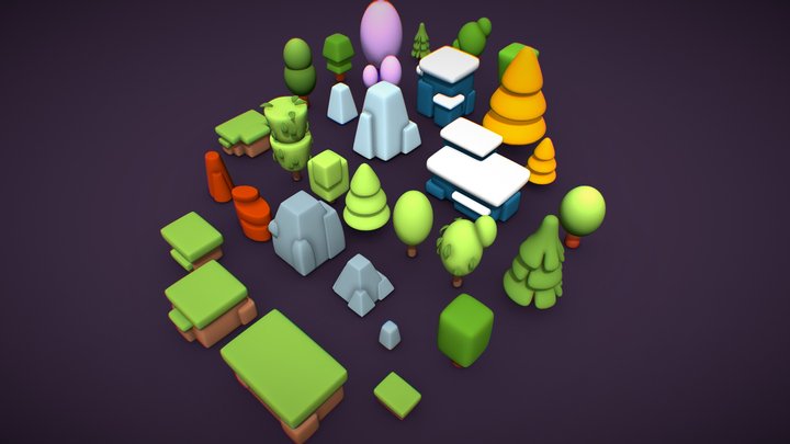 Starter Pack 01 - Ultimate Nature Bundle Pack 3D Model