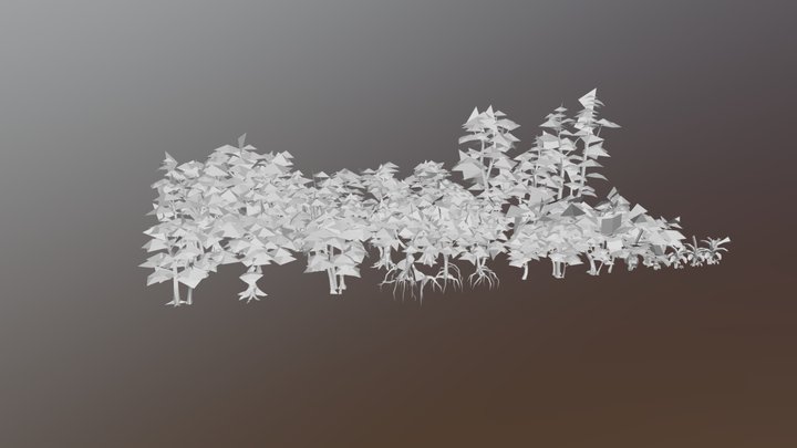 Low_poly_Plant_Template_Pack 3D Model