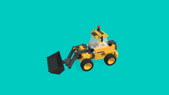 lego  backhoe 3D Model