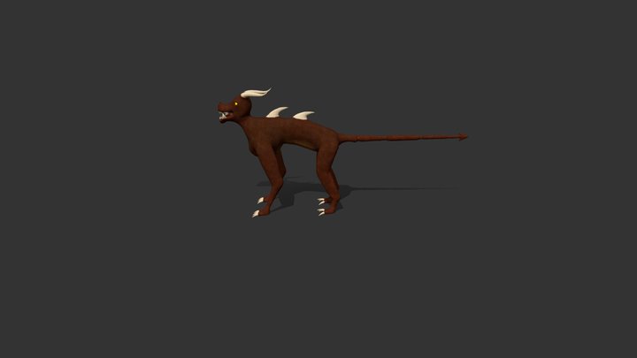 Quadruped Creature 3D Model
