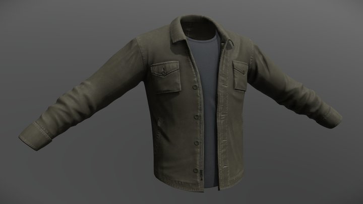 Military Jacket 3D Model