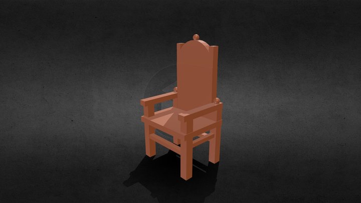 Medieval chair 3D Model