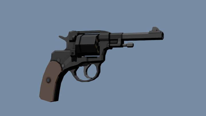 Low-Poly Nagant M1895