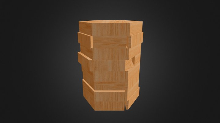 Prisma Hexagonal 3D Model