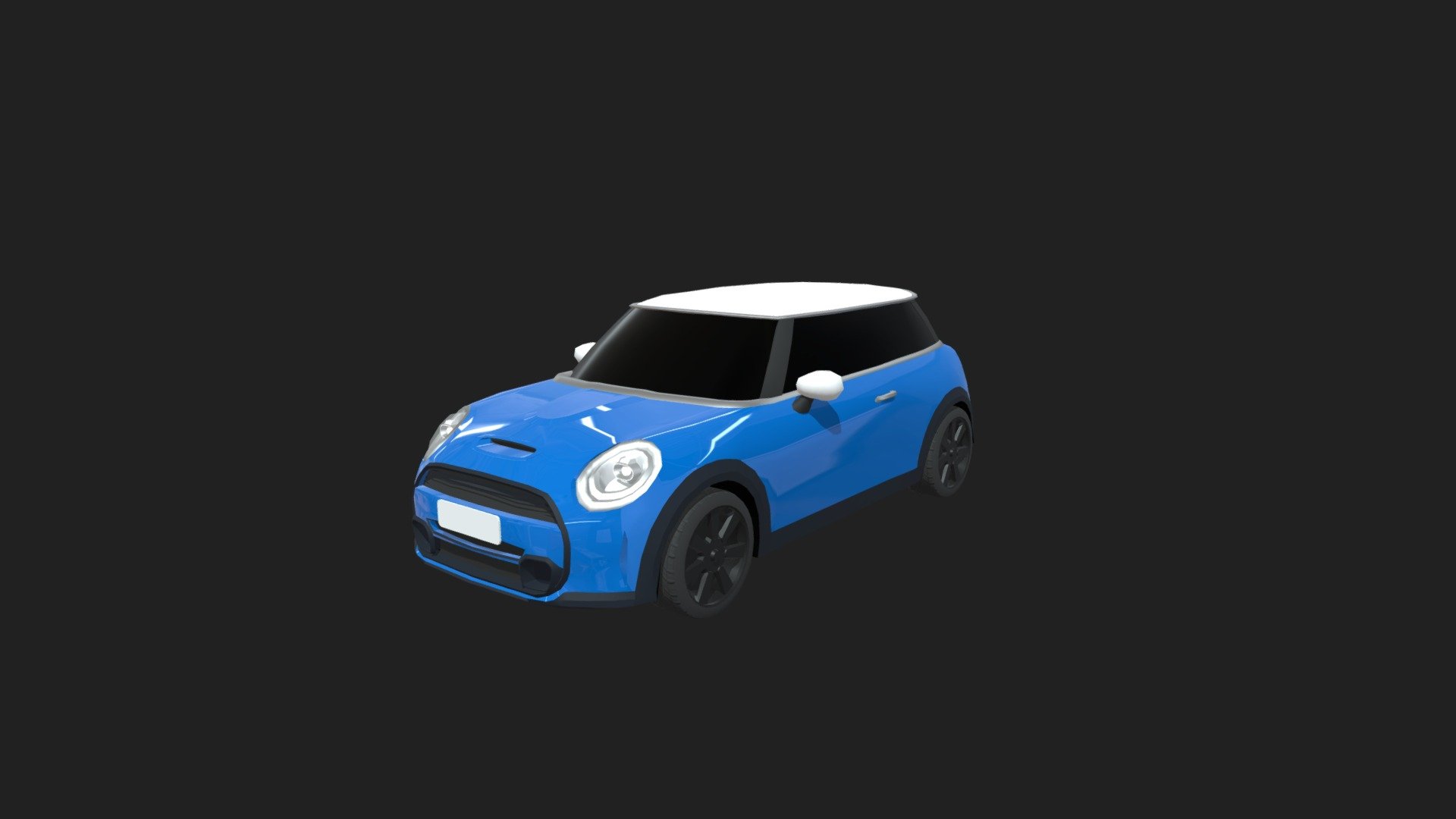 Mini Cooper Low Poly - 3D model by legitperspective [313d7f6] - Sketchfab