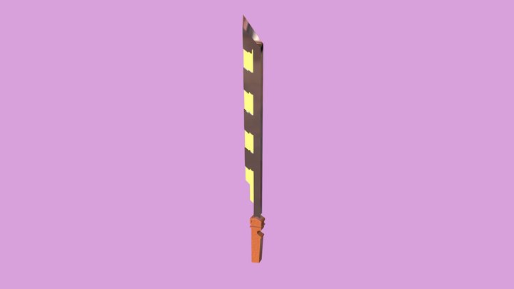 Futuristic Style Sword With Laser Technology 3D Model