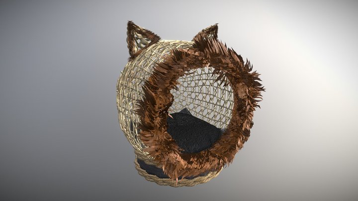 Cat bed / cama de gato (Fur) 3D Model
