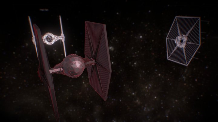 Tie Fighter 3D Model