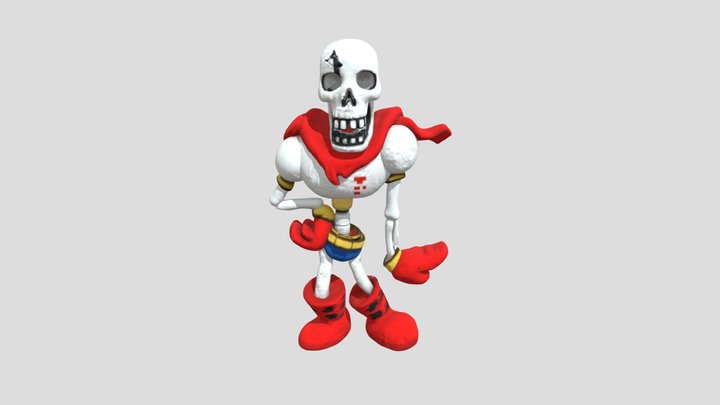 papyrus the stupid skeleton (realist) 3D Model