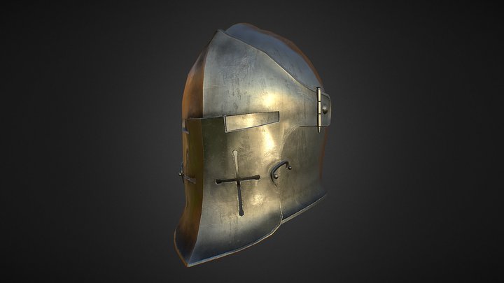 Medieval helmet 1 3D Model