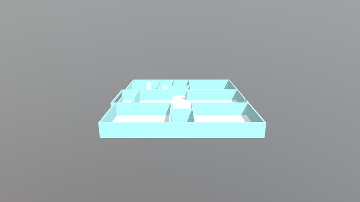 Flat Building 3D Model