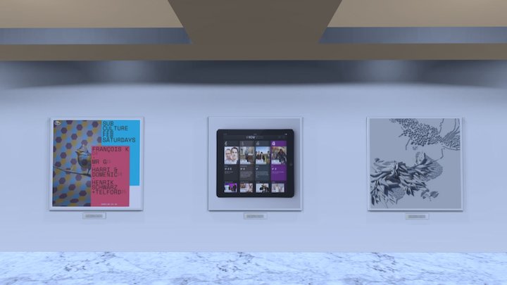 Instamuseum Louvre Room for @_iso_design 3D Model
