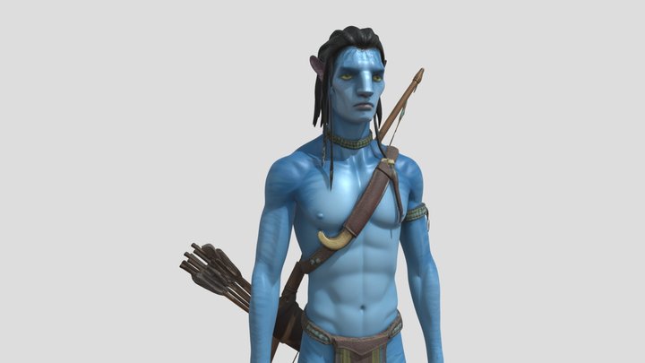 Jake Sully High poly character from Avatar 3D Model