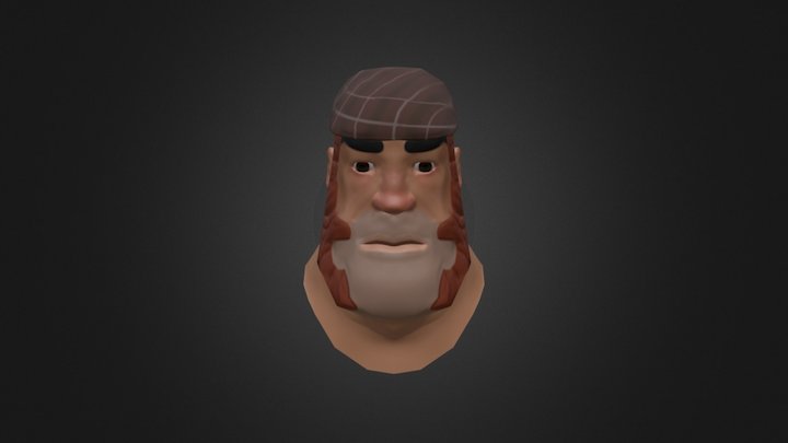 Low poly Face 3D Model