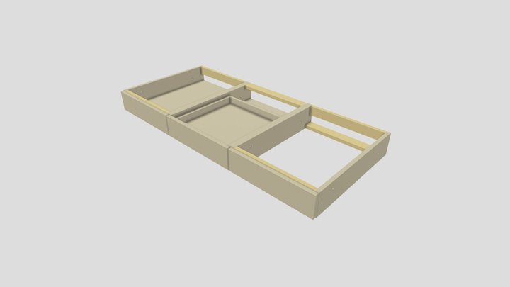 K8496 DDA Drawer Assembly 3D 3D Model