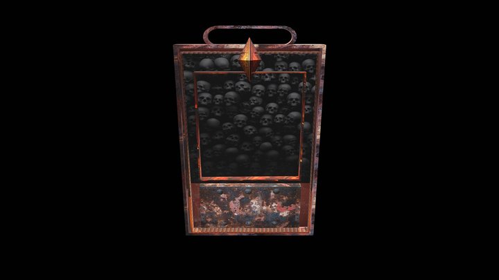 Rusted Steel and Wood NFT card design #1 3D Model