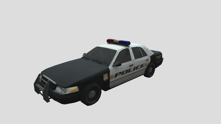 Police Car 3D Model Free Download Use in Stories 3D Model