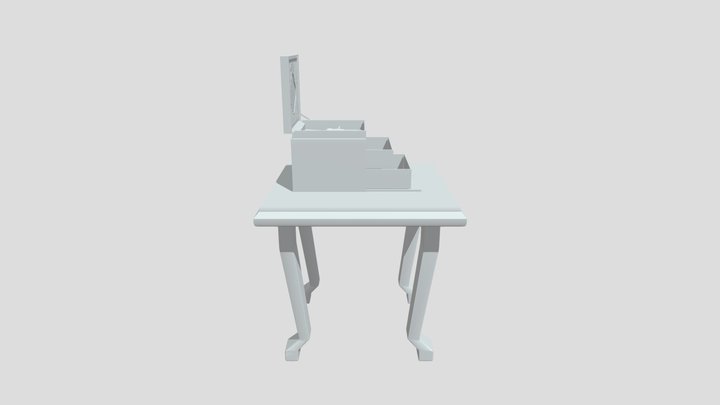 Makeup Box Scene 3D Model