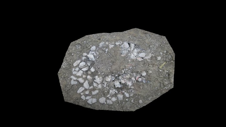 Late Iron Age hearth from Österåker, Sweden 3D Model