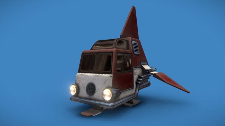 Vokswagen Spaceship 3D Model