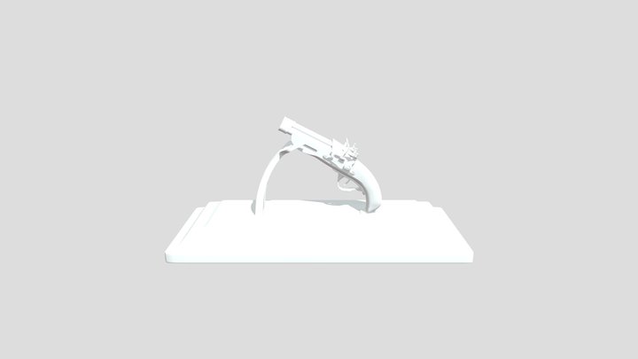 Flintlock Gun - Game Asset 3D Model