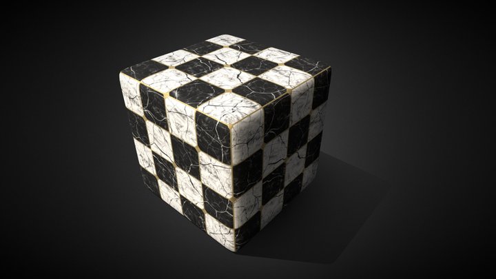 Marble Tile Material 3D Model