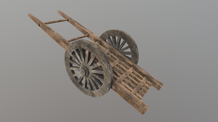 Sekiro Wooden Cart 3D Model