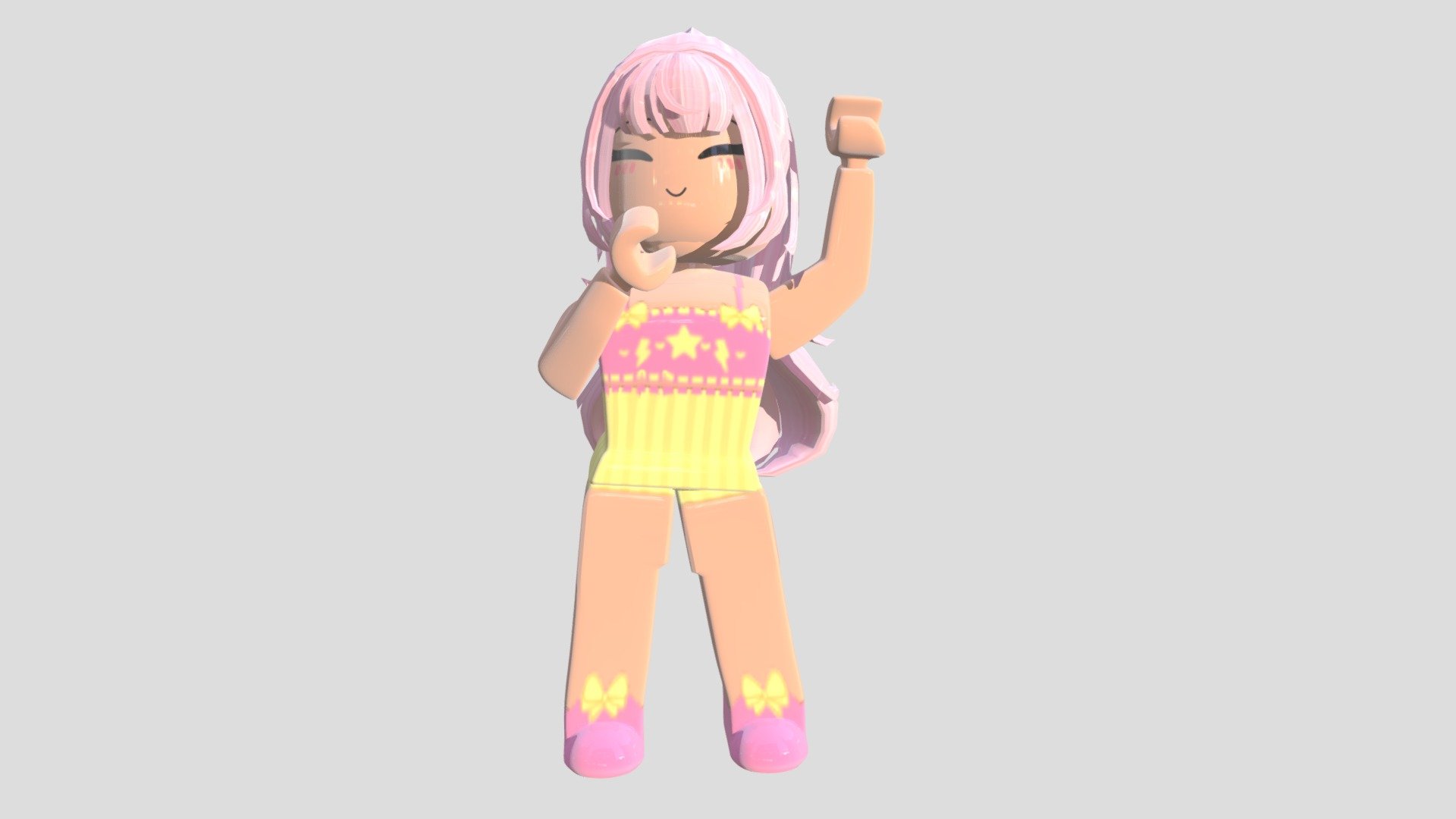Gfx rosa e amarelo - 3D model by delimadiasmaster [314887a] - Sketchfab