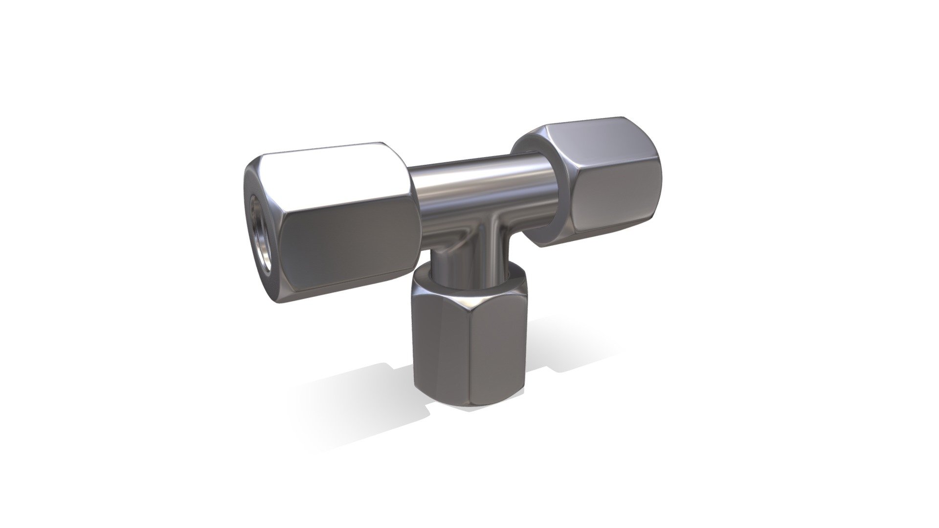 штуцер Т-образный — Sketchfab embed 3D viewer