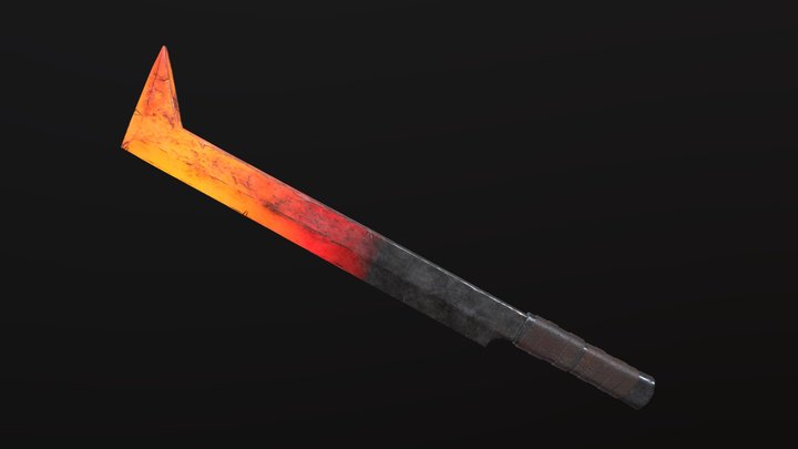 Forged Orc Sword 3D Model