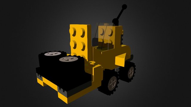 Lego Forklift 3D Model
