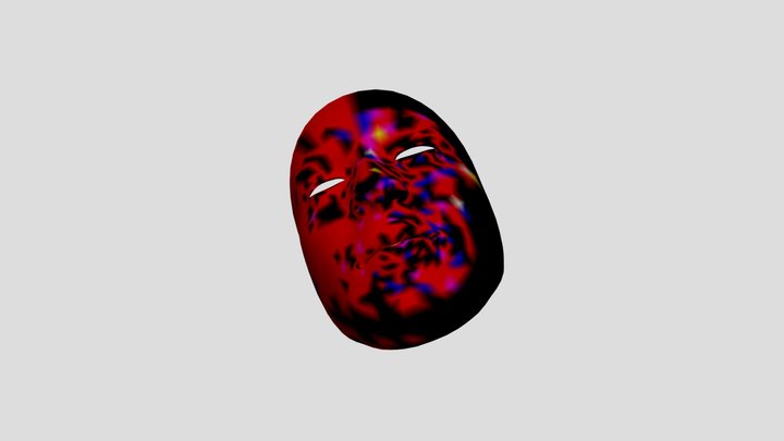 Warped Floating Face 3D Model