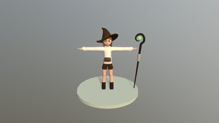 Little witch 3D Model