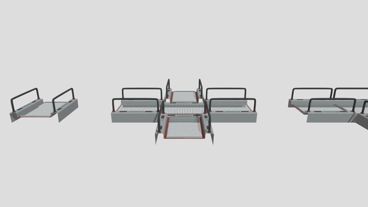 Cool Rail Ramps 3D Model