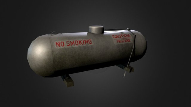 Prop_propanetank01_moss 3D Model