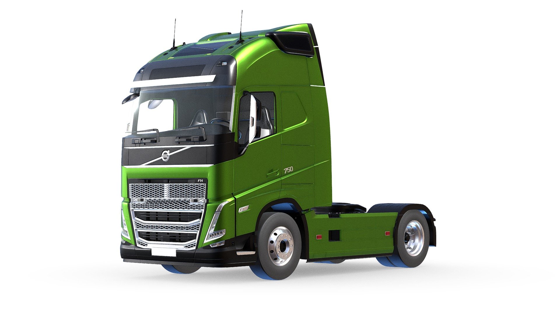 Desenho de caminhão – Volvo VM em 3D