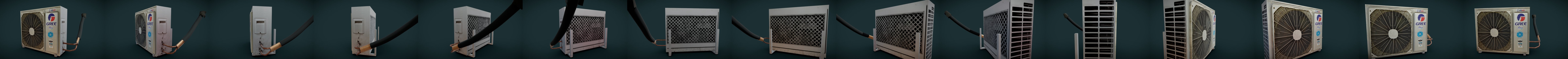 AC Outdoor Unit - Low Poly 3D Model