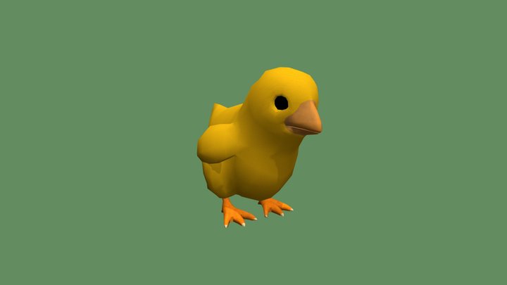 Baby Chick 3D Model
