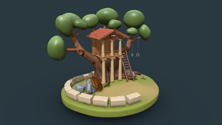 Hercules' Treehouse 3D Model