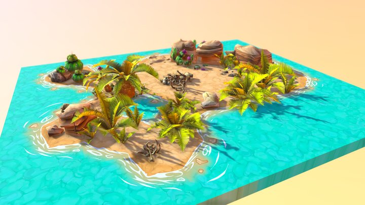 Desert environment 3D Model
