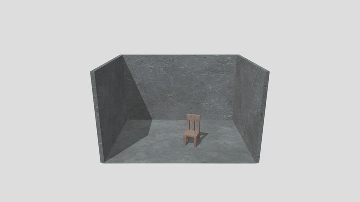 Rummet med stolen 3D Model