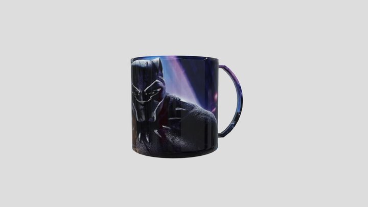 xícara pantera negra 3D Model