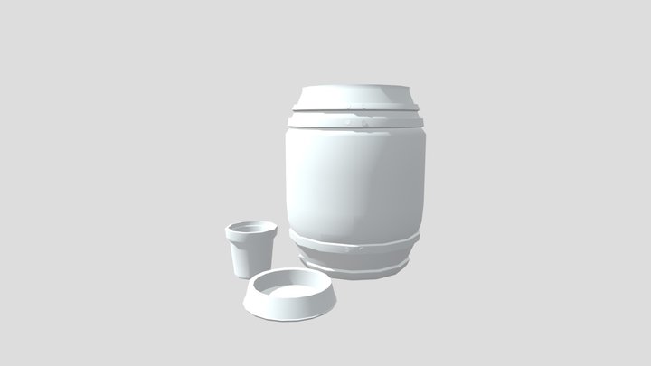 Forest Loner - 3 Simple Props 3D Model